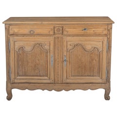 Antique 19th Century French Provincial Oak Buffet