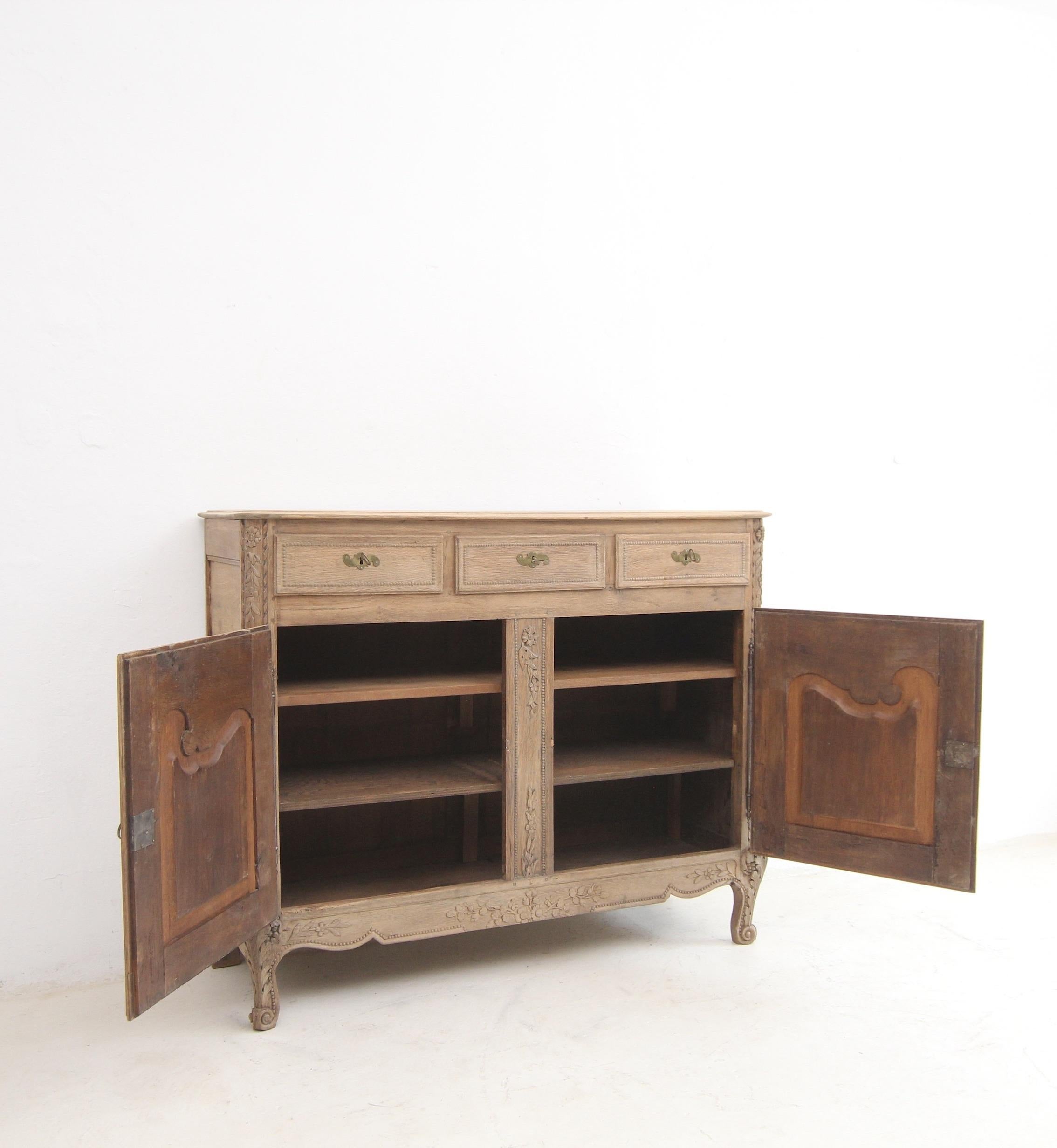 19th Century French Provincial Oak Buffet or Sideboard For Sale 11
