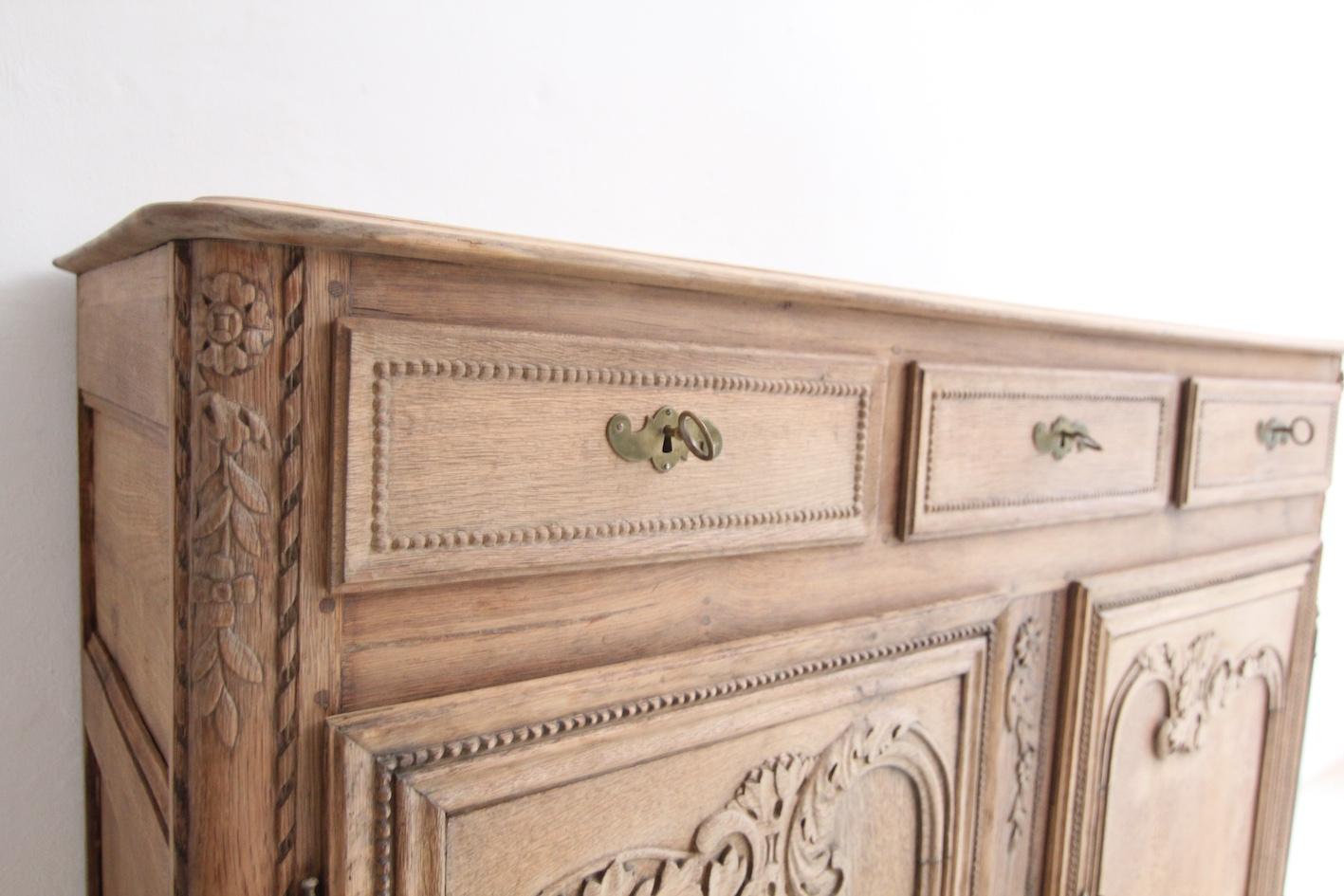 19th Century French Provincial Oak Buffet or Sideboard For Sale 13