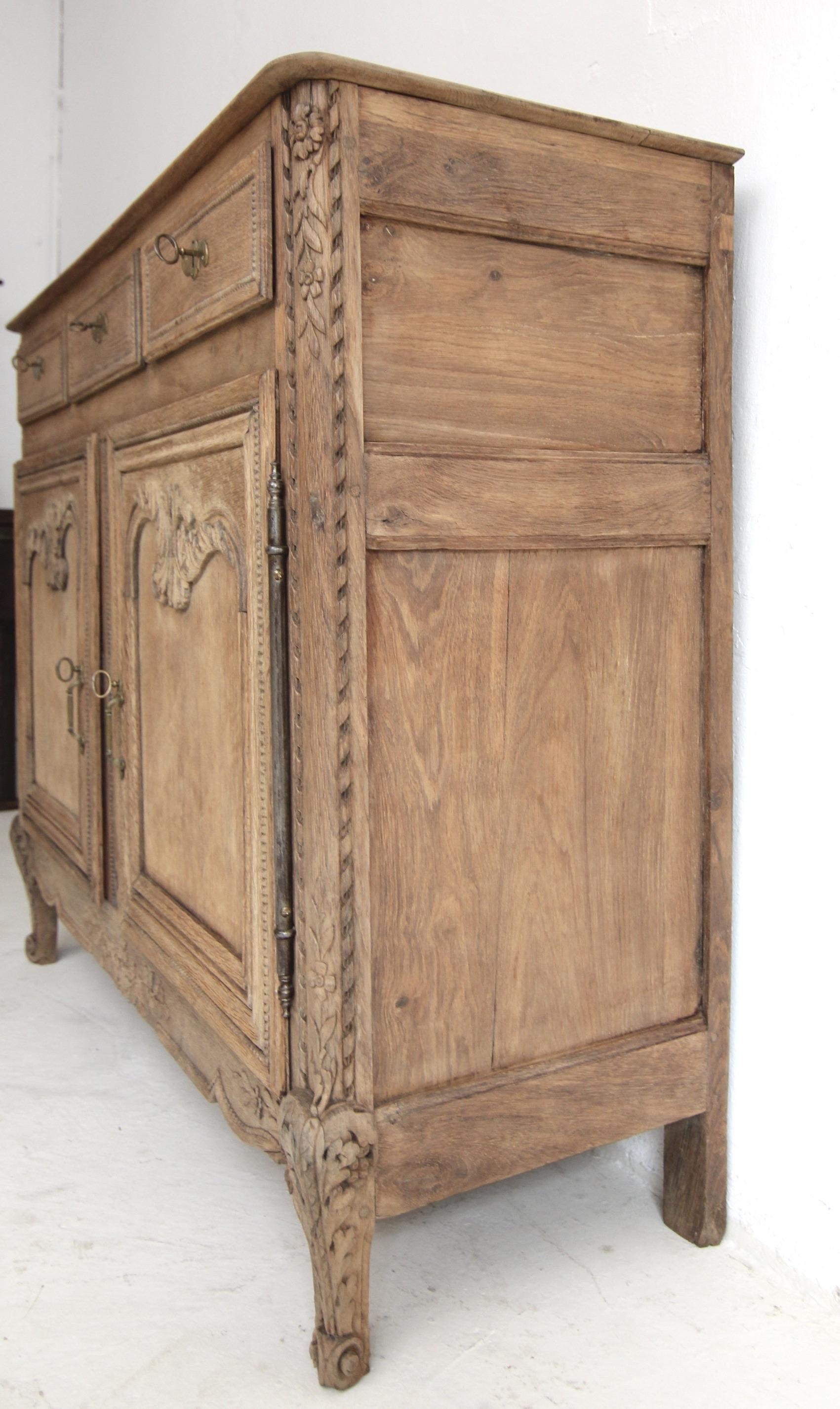 19th Century French Provincial Oak Buffet or Sideboard For Sale 3