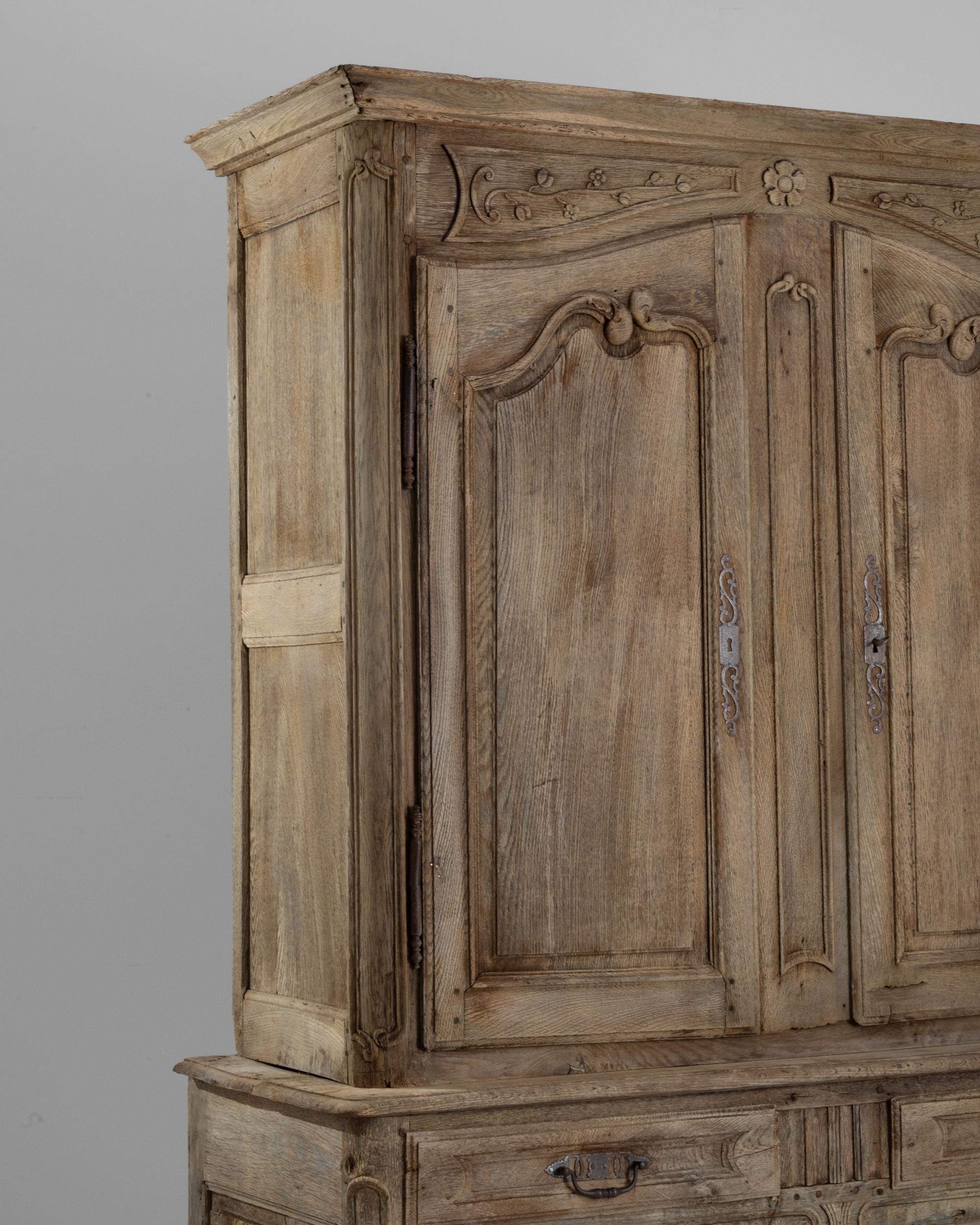 19th Century French Provincial Oak Cabinet 8