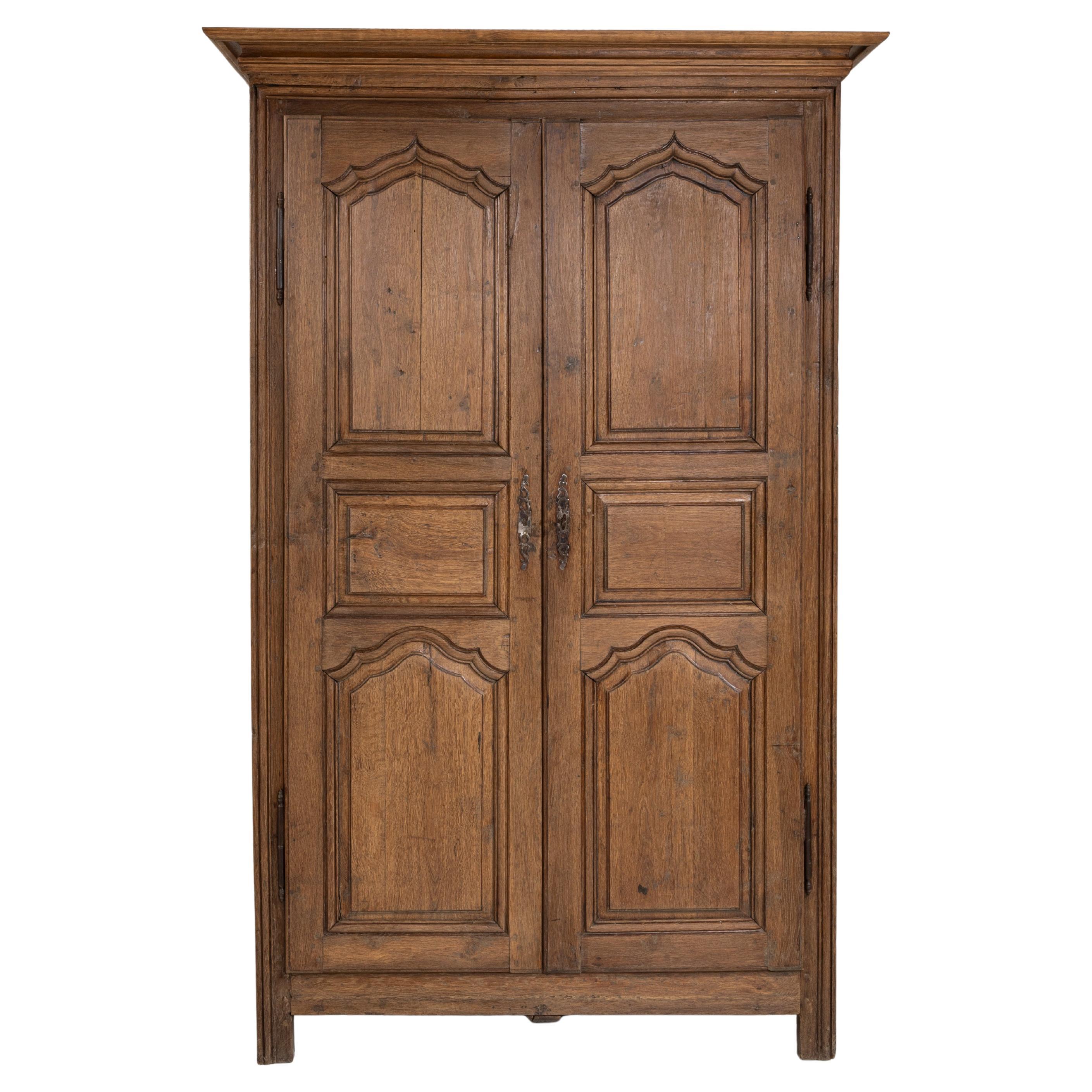 19th Century French Provincial Oak Cabinet
