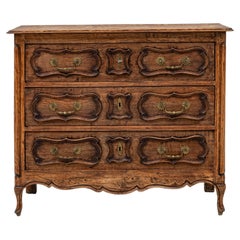 Cassettiera in quercia della provincia francese del XIX secolo