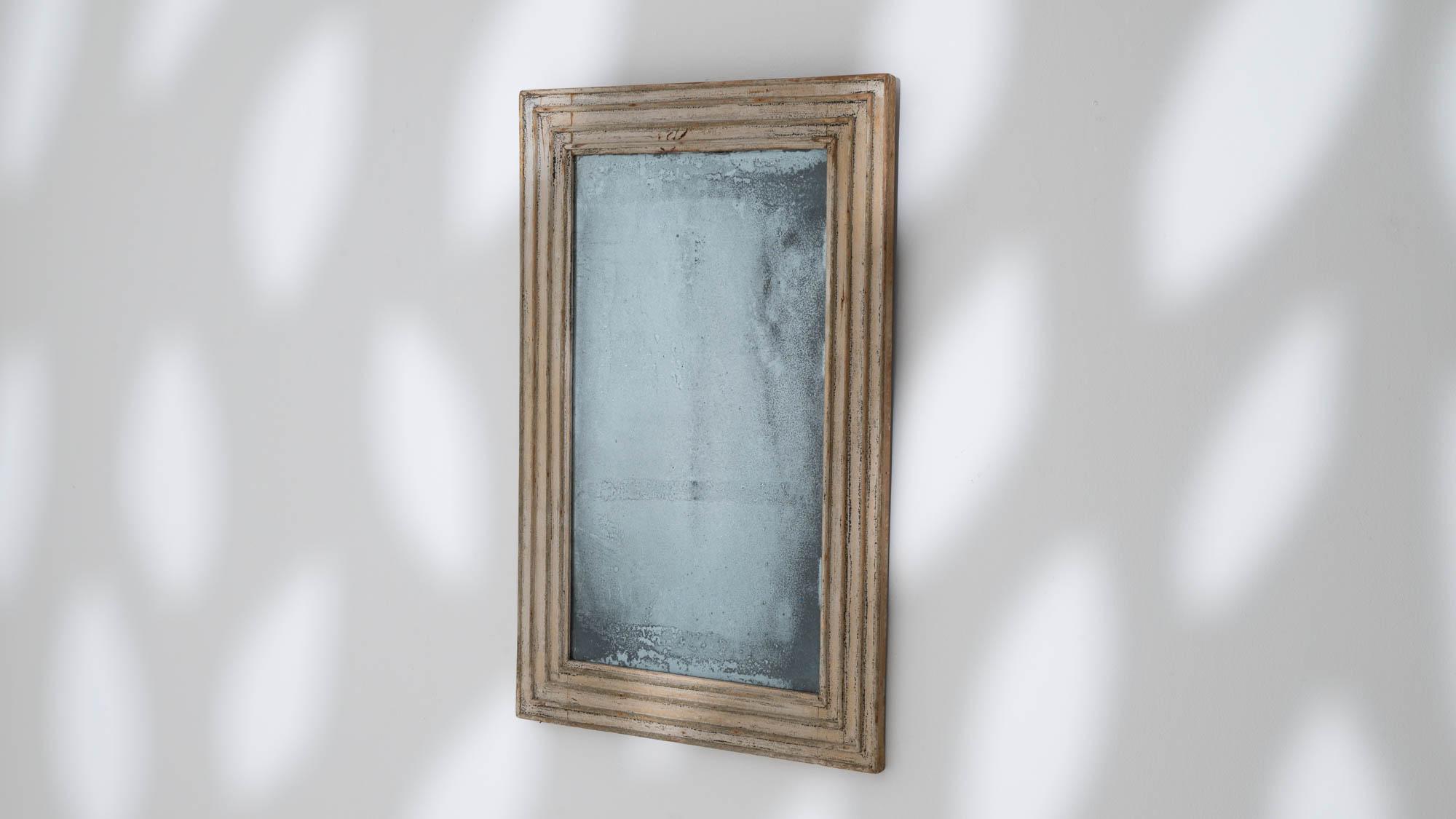 19th Century French Provincial Patinated Mirror 5