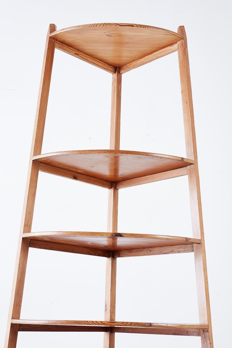 19th Century French Provincial Pine Corner Shelf Étagère at 1stDibs