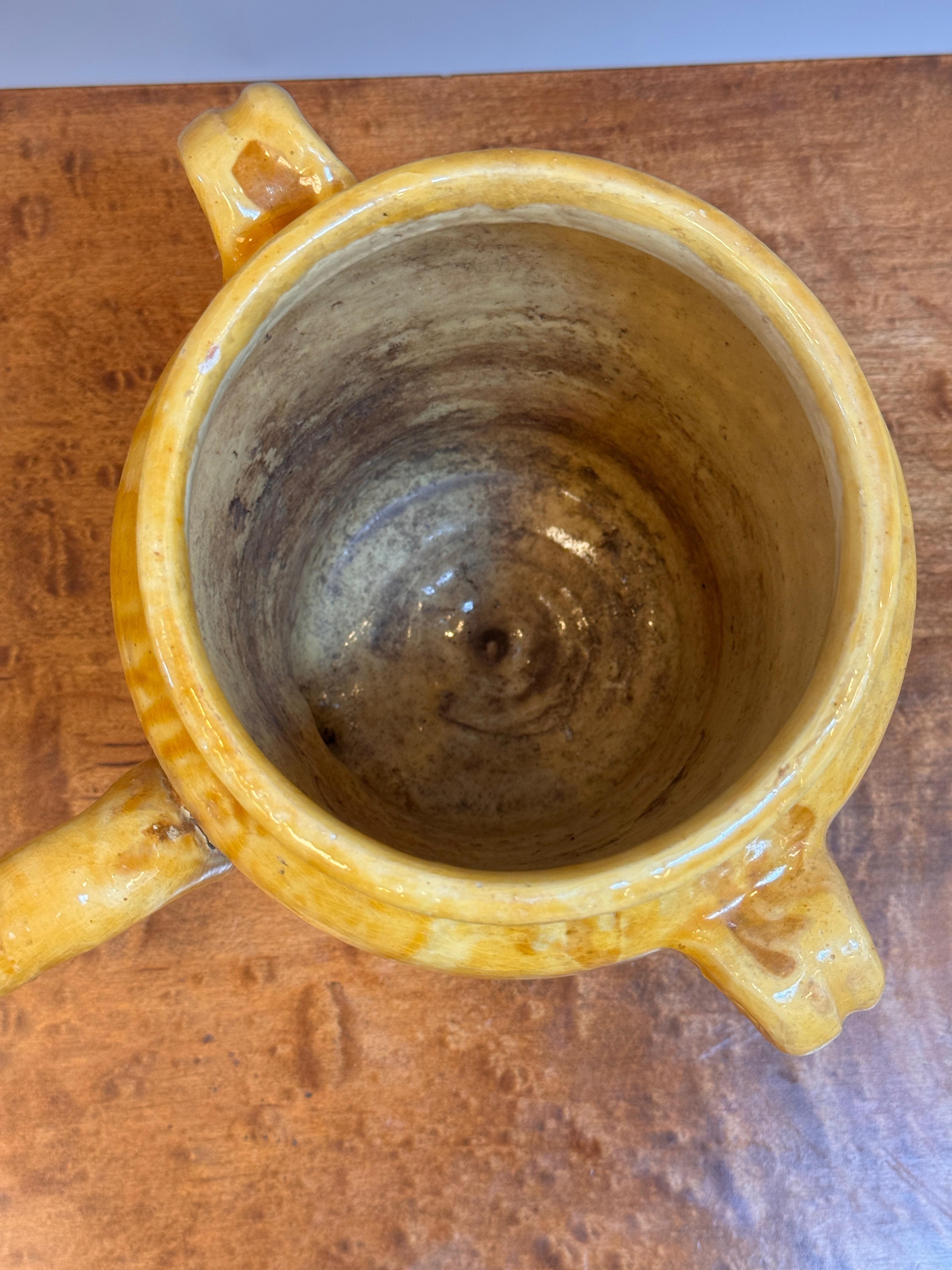 Terracotta 19th Century French Provincial Terra Cotta Pot with A Spout For Sale