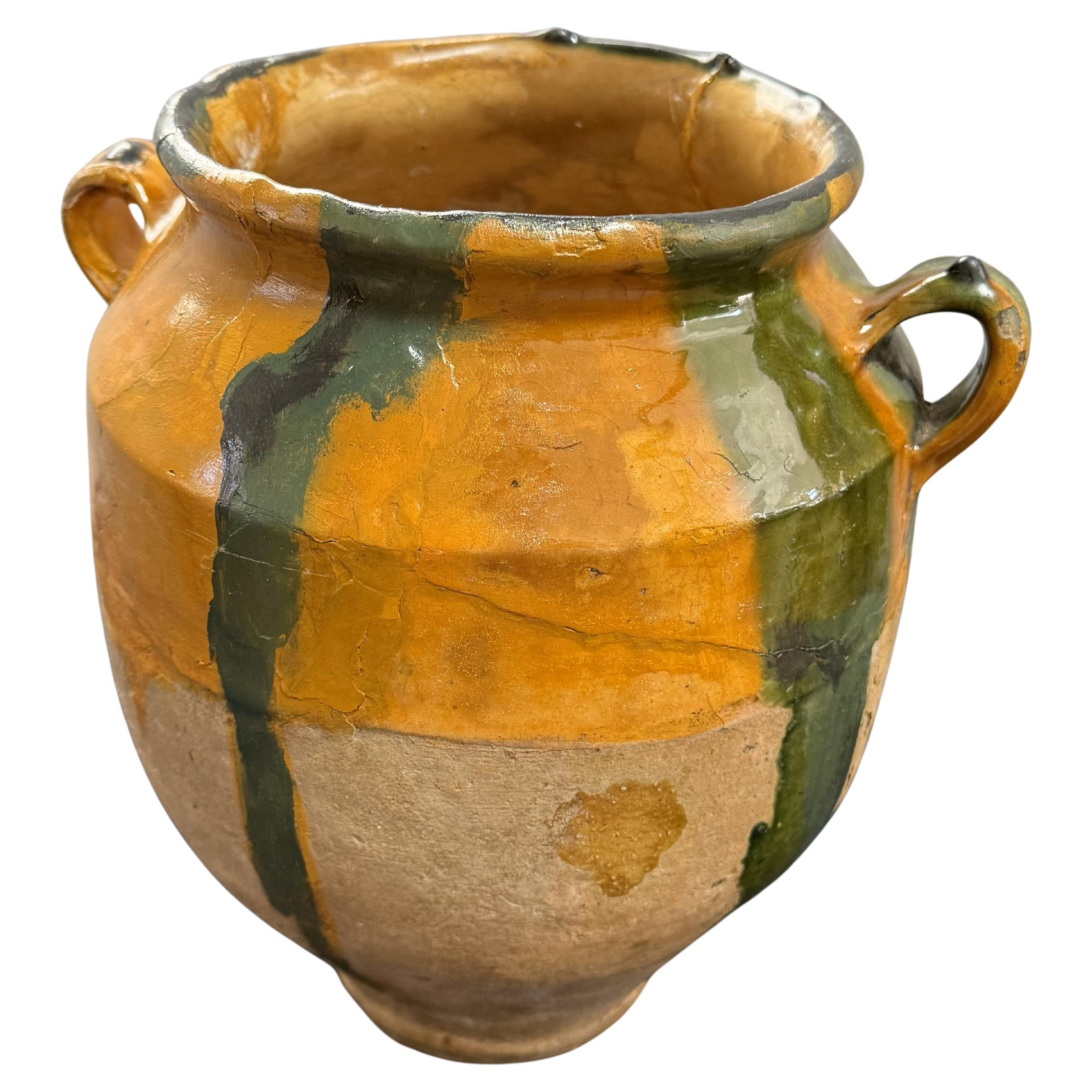19th Century French Provincial Terracotta "Confit" Pot