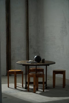 19th Century, French Provincial, Vigneron Round Tilt-Top Table in Oak