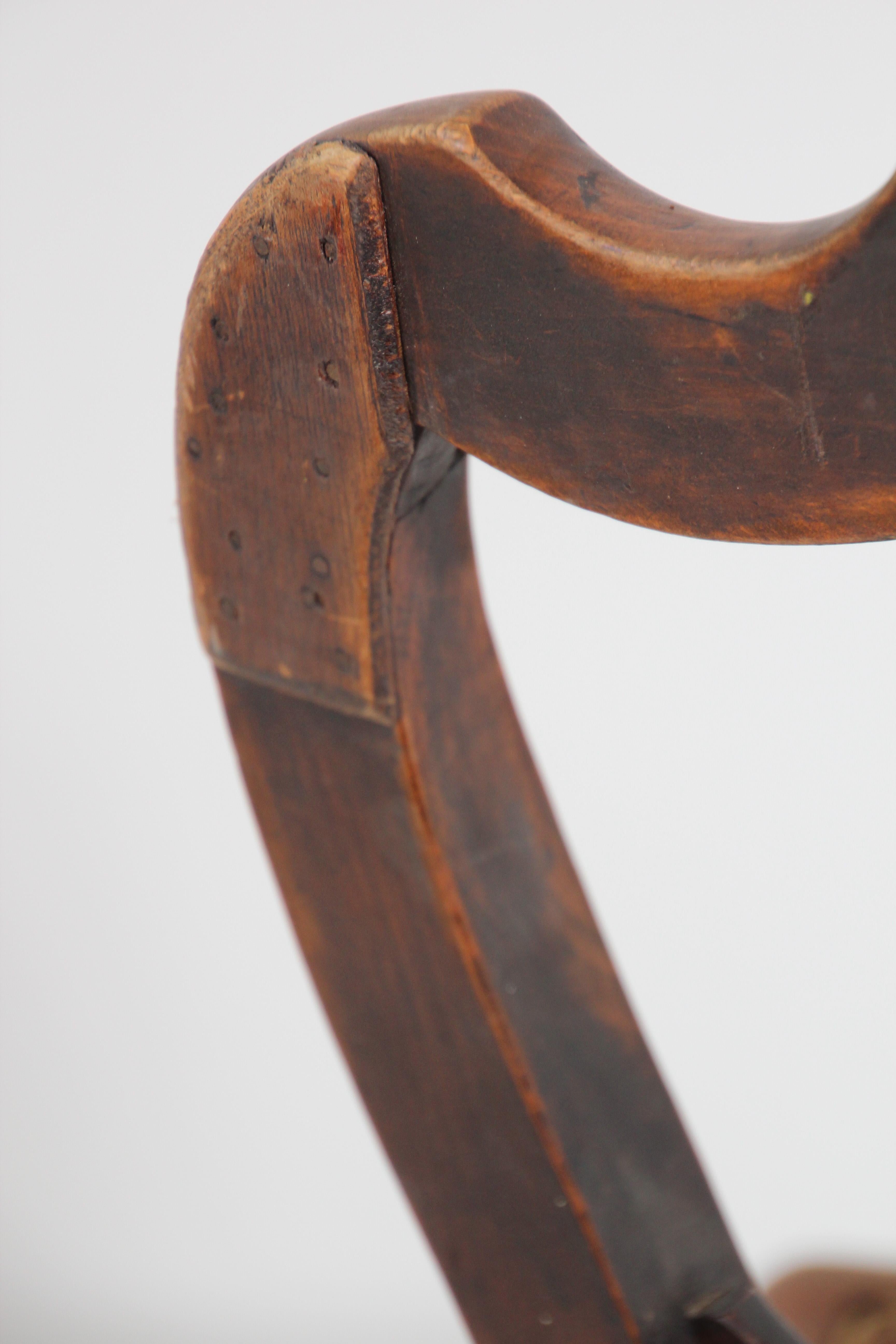 19th Century French Provincial Walnut Caned Chair 5