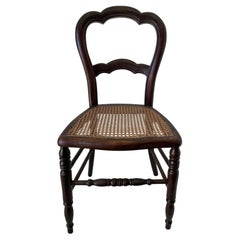 Antique 19th Century French Provincial Walnut Caned Chair