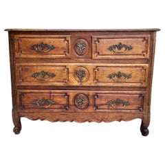19th Century, French, Provincial Walnut Commode