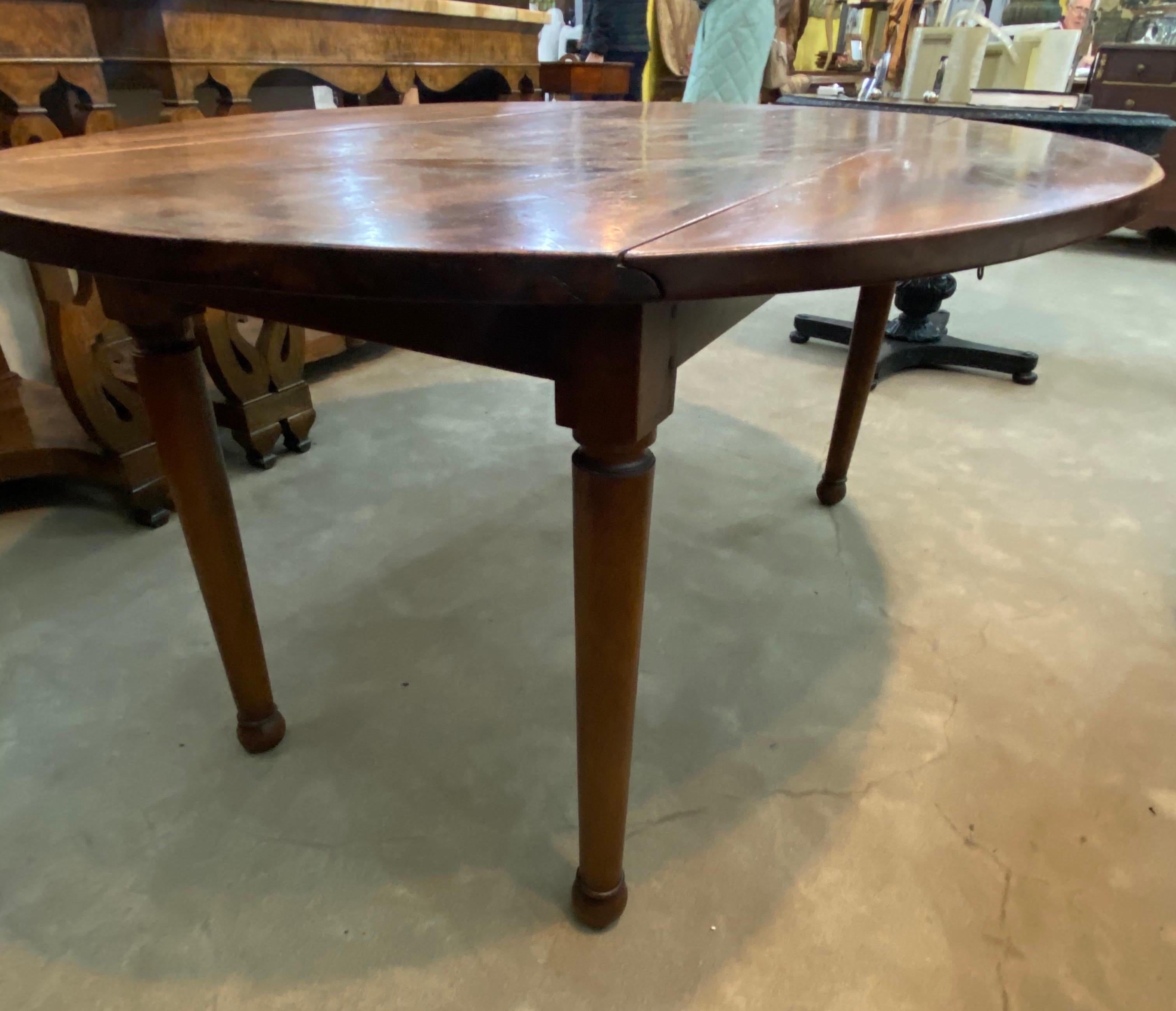 19th Century French Provincial Walnut Dining Table 1