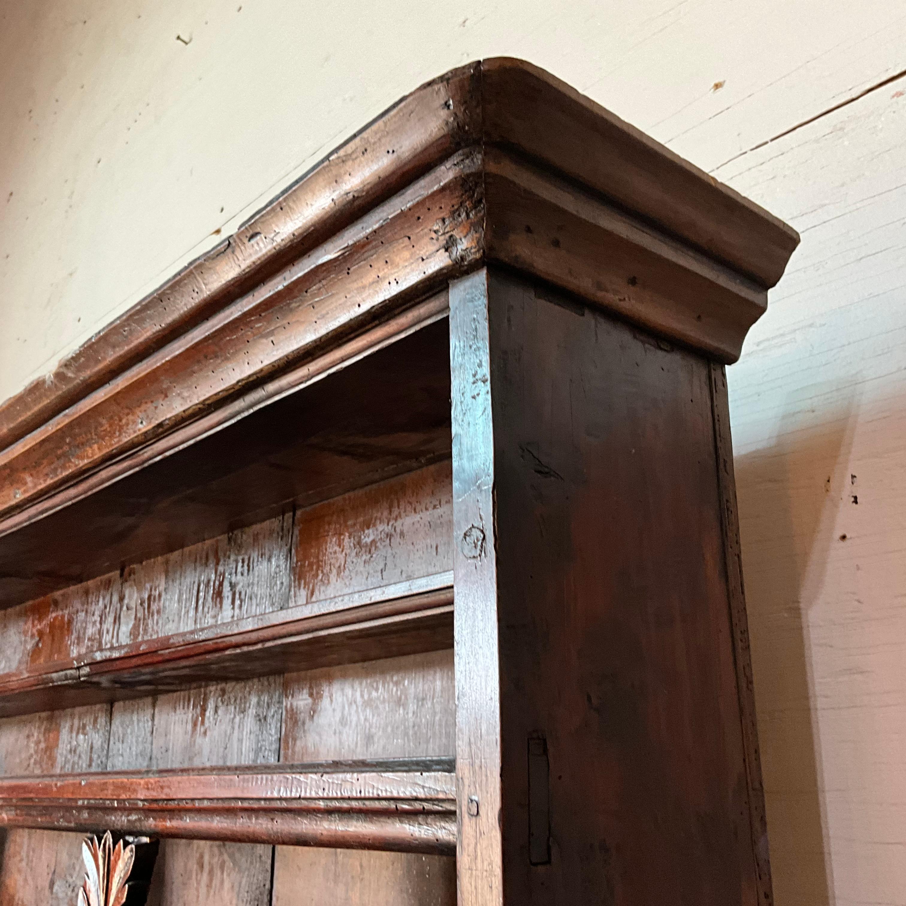19th Century French Provincial Walnut Hutch For Sale 6