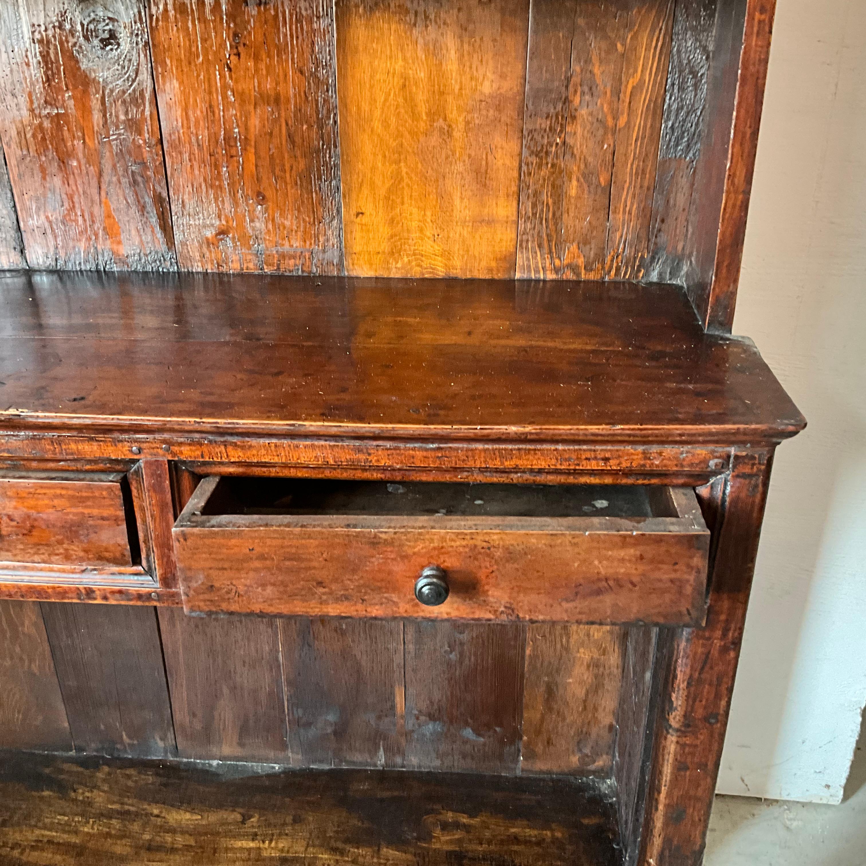 19th Century French Provincial Walnut Hutch For Sale 2