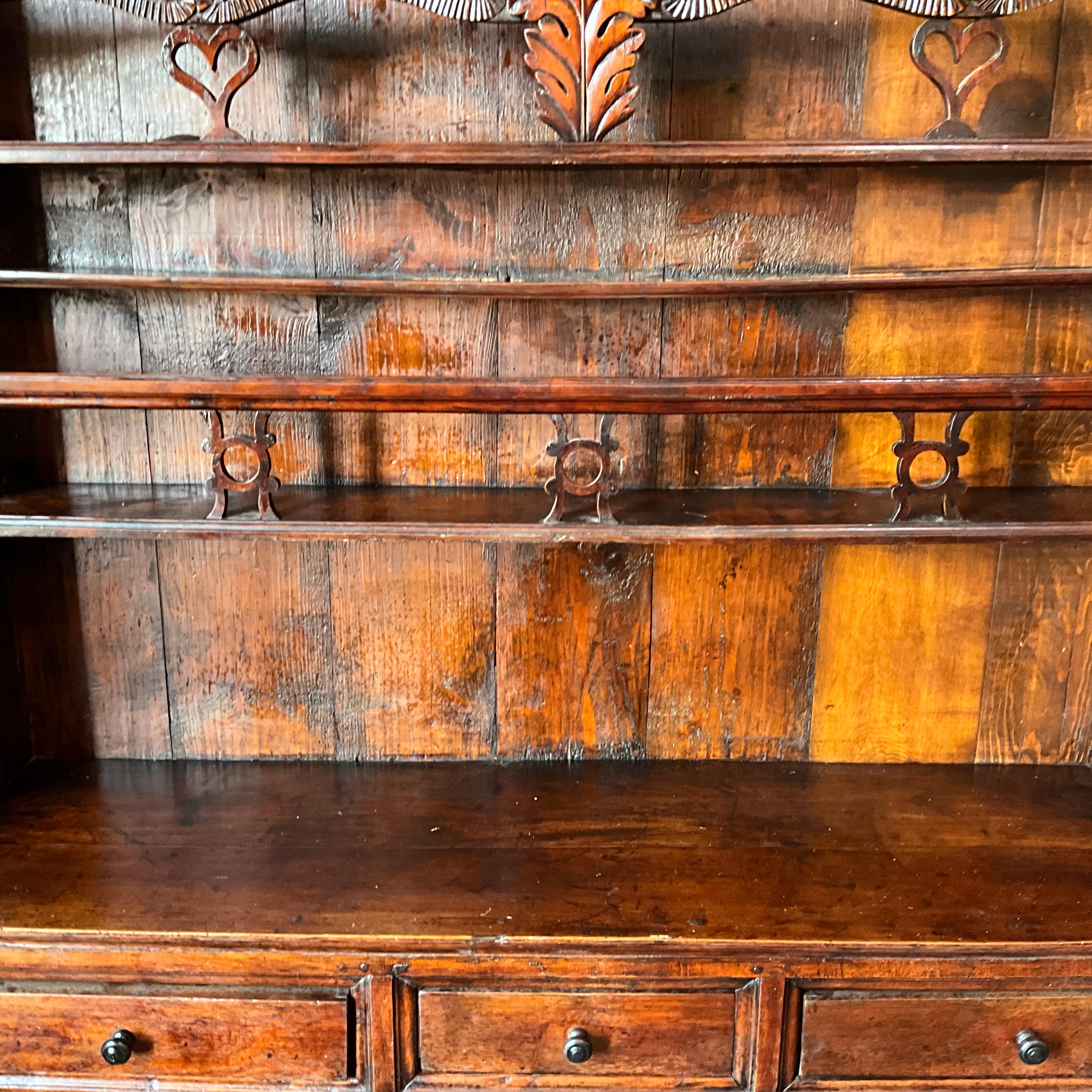 19th Century French Provincial Walnut Hutch For Sale 4