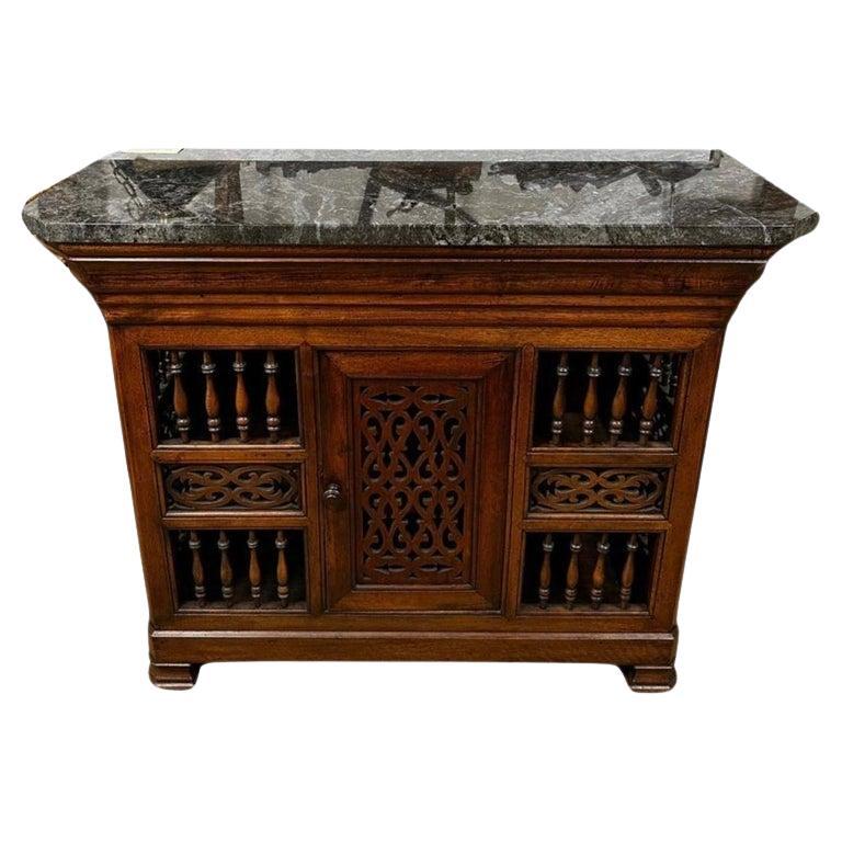  19th Century French Provincial Walnut Panetiere Converted to a Bar 