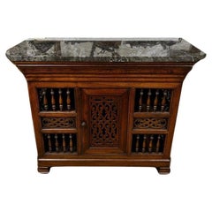  19th Century French Provincial Walnut Panetiere Converted to a Bar 