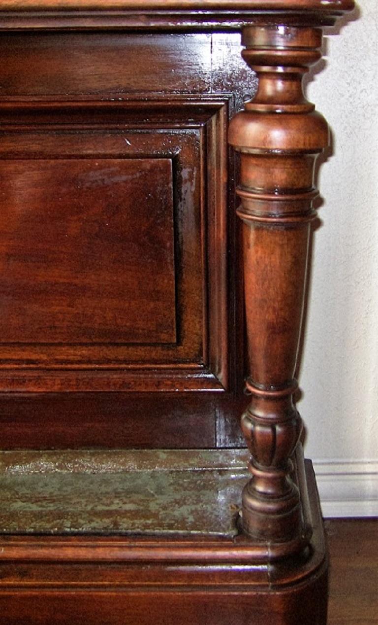 19th Century French Provincial Walnut Umbrella or Stick Stand 3