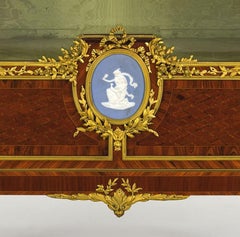 19th Century, French Wood Vitrine with Gilt Bronze