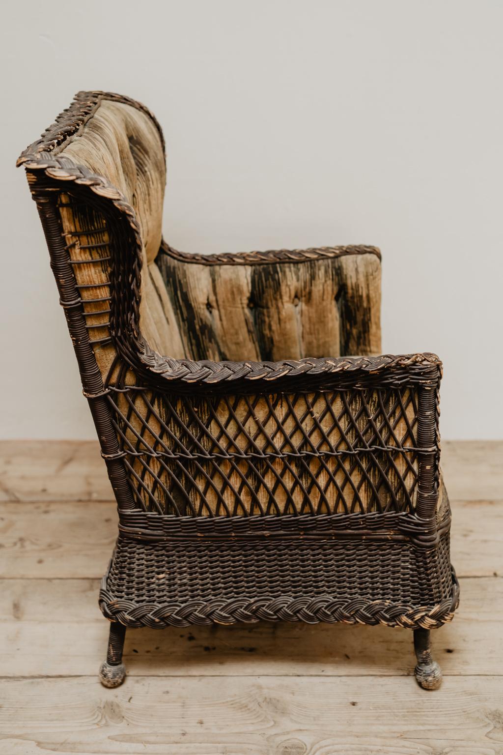 19th Century French Rattan Armchair For Sale 10