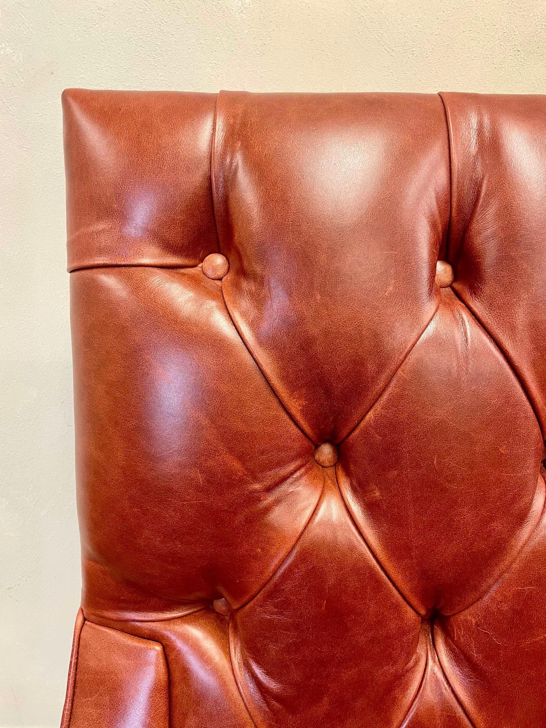 19th Century French Reclining Leather Armchair For Sale 3