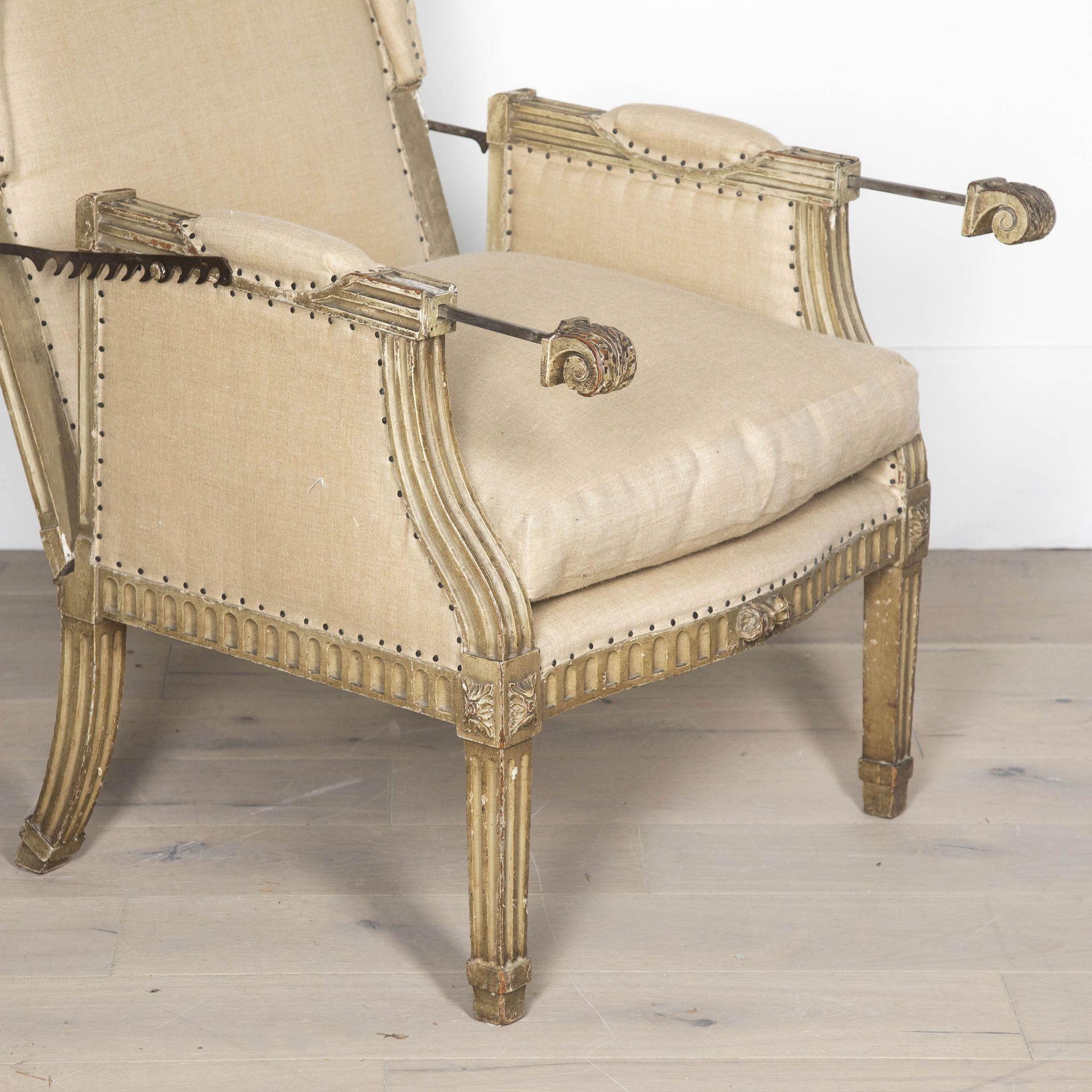 18th Century 19th Century French Reclining Wing Chair For Sale