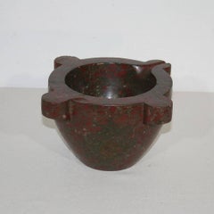19th Century French Red Marble Mortar