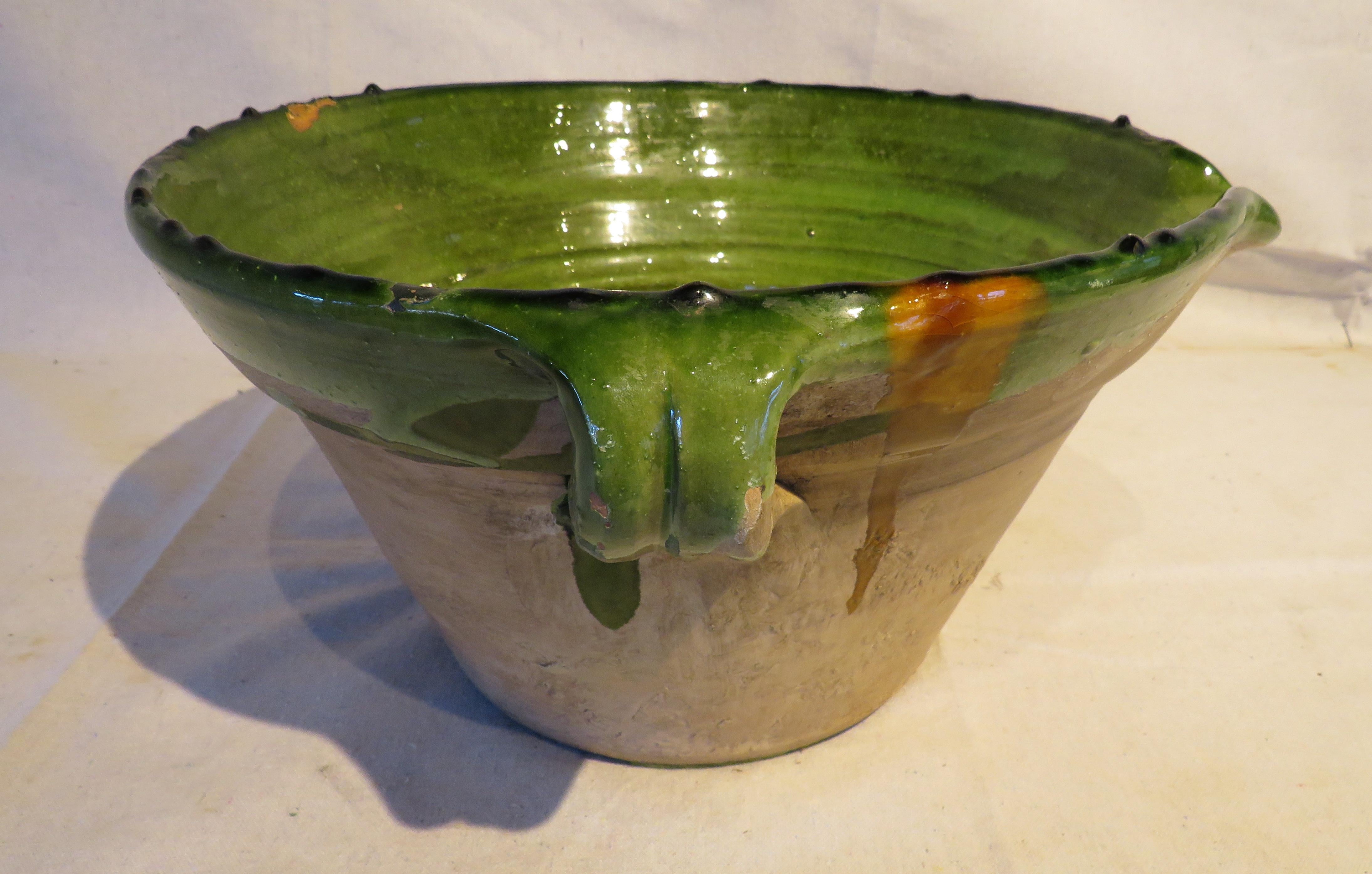 Terracotta 19th Century French Redware Tian Bowl For Sale