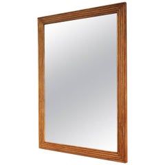 19th Century French Reeded Gilded Mirror