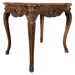 Antique 19th Century French Regence Carved End Table