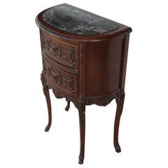 19th Century French Regence Marble Top Nightstand