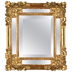 19th Century French Regence Style Carved Giltwood Mirror