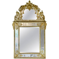 19th Century French Regence Style Giltwood Mirror