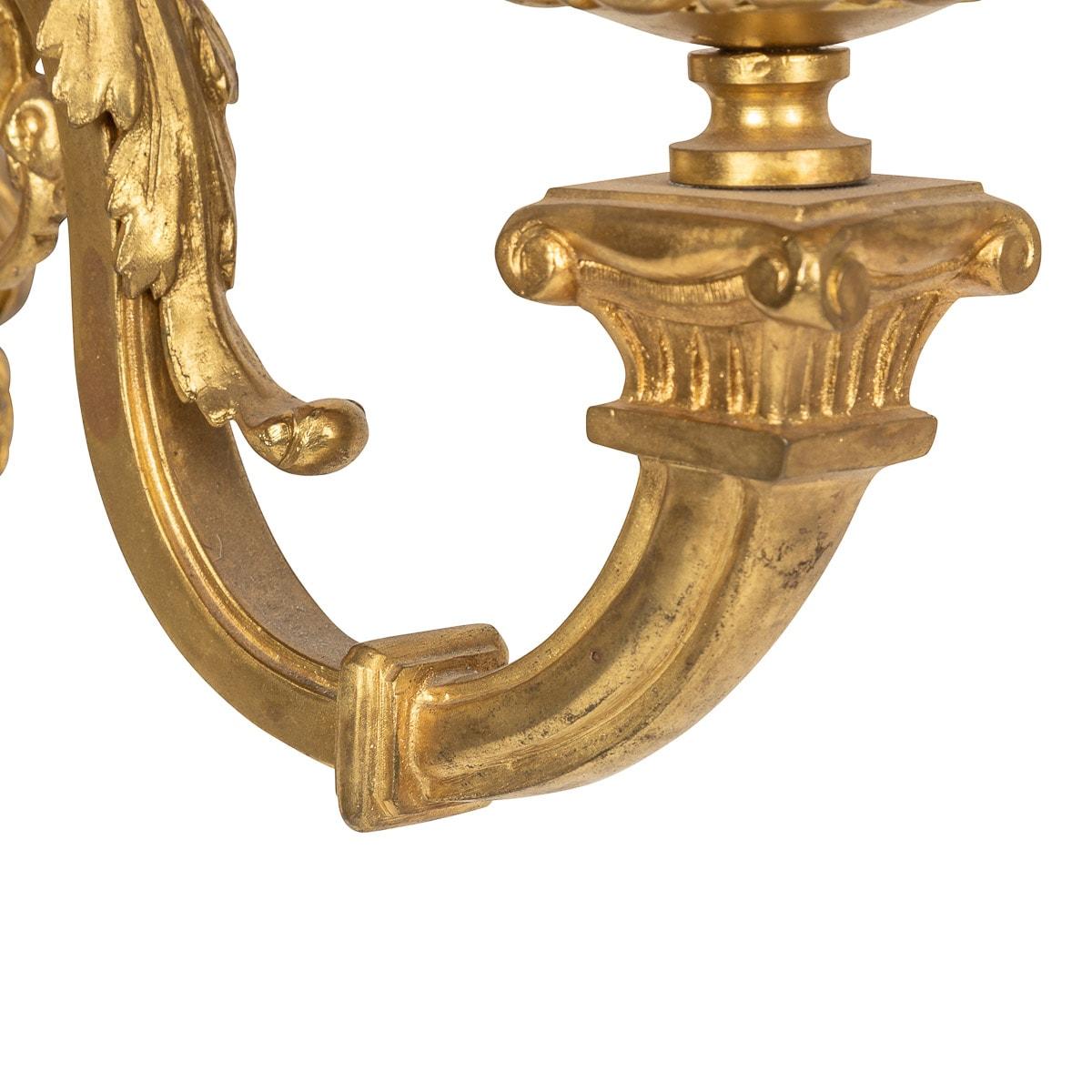 Bronze 19th Century French Régence Style Ormolu D'appliques Wall Lights, C.1830 For Sale