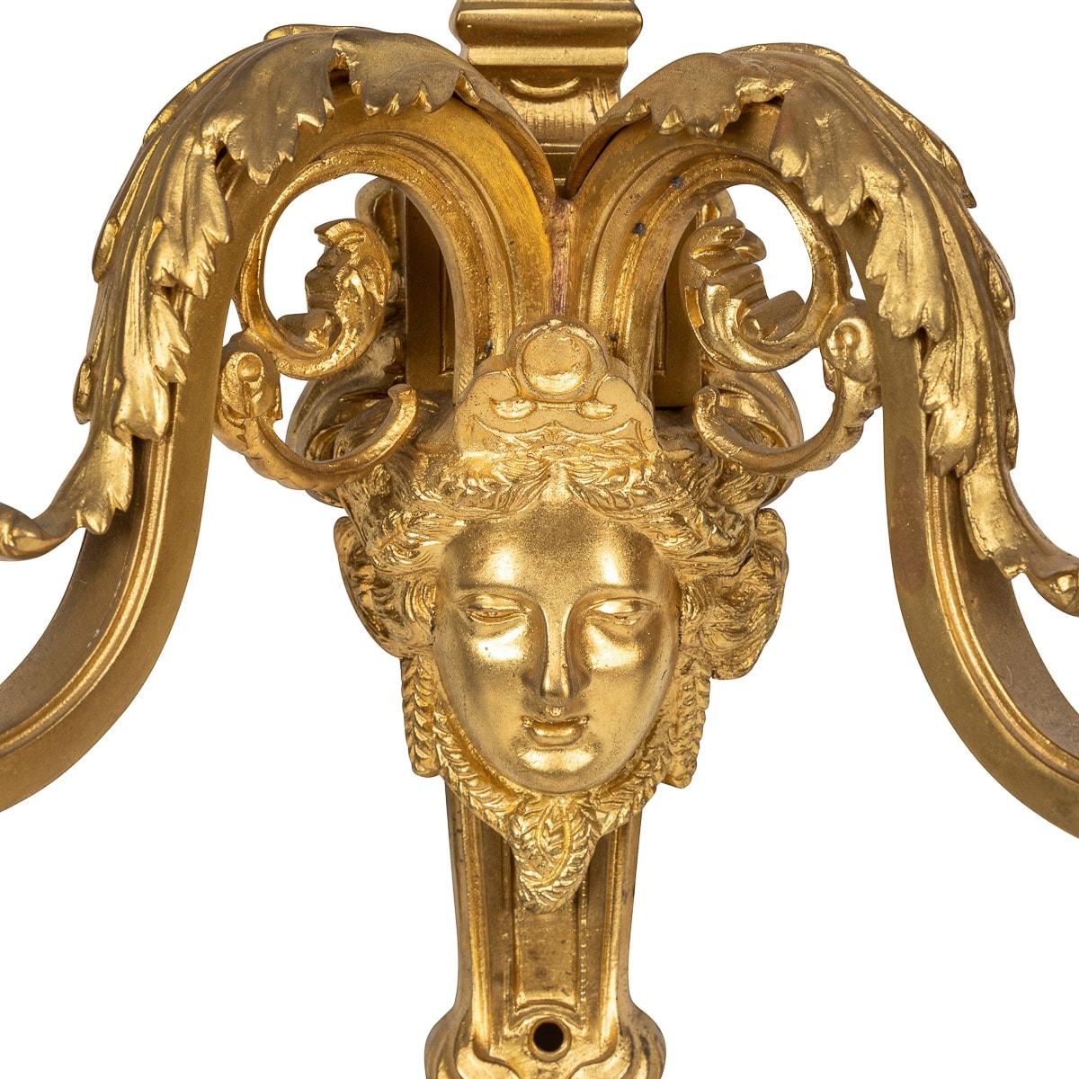 19. Jahrhundert Französisch Régence Stil Ormolu D'appliques Wandleuchten, c.1830 im Angebot 2