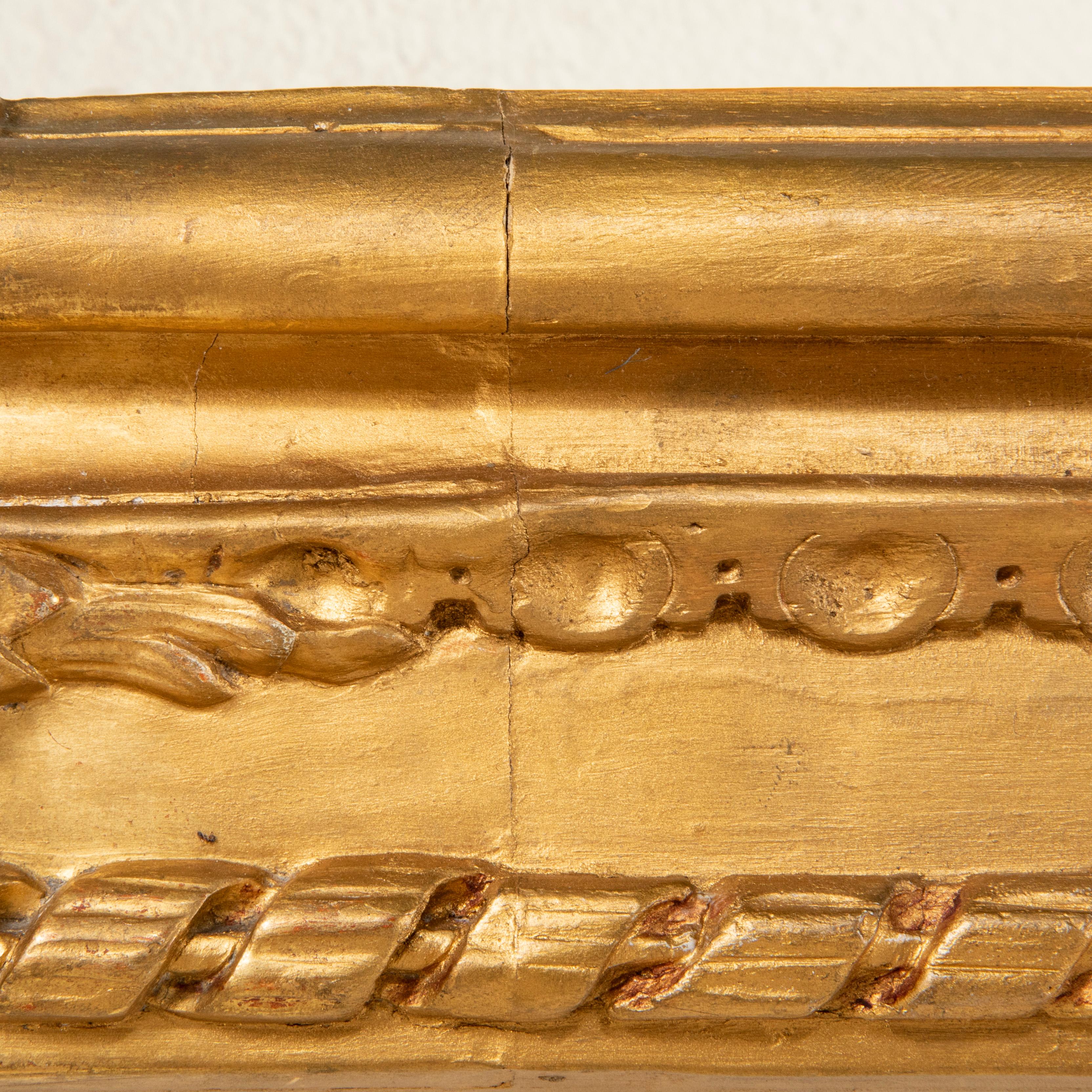19th Century French Regency Style Gilt Wood Valance or Window Cornice, 84-in 9