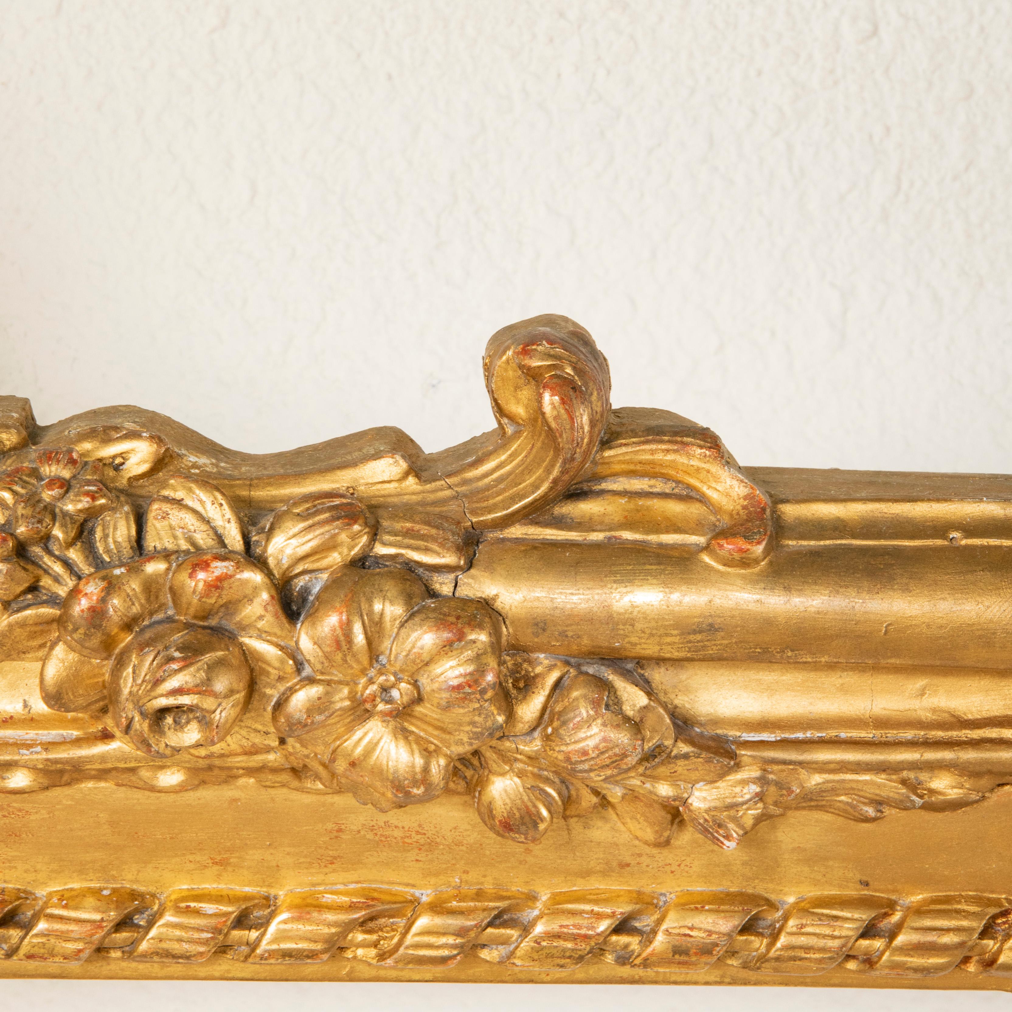 19th Century French Regency Style Gilt Wood Valance or Window Cornice, 84-in 10