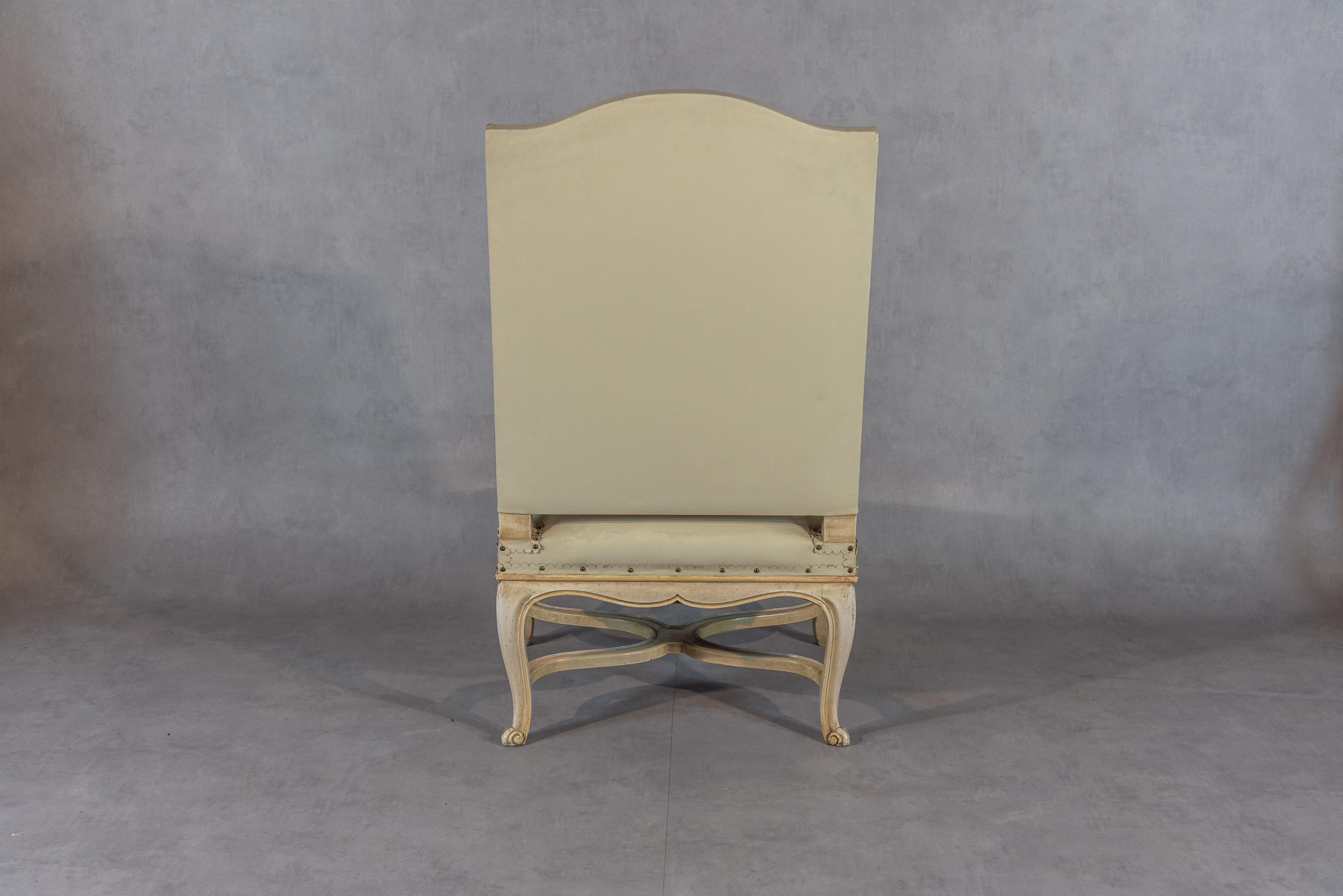 19th Century French Regency Style Oak Armchairs In Good Condition In San Antonio, TX