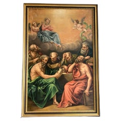 19th Century French Religious Oil Painting