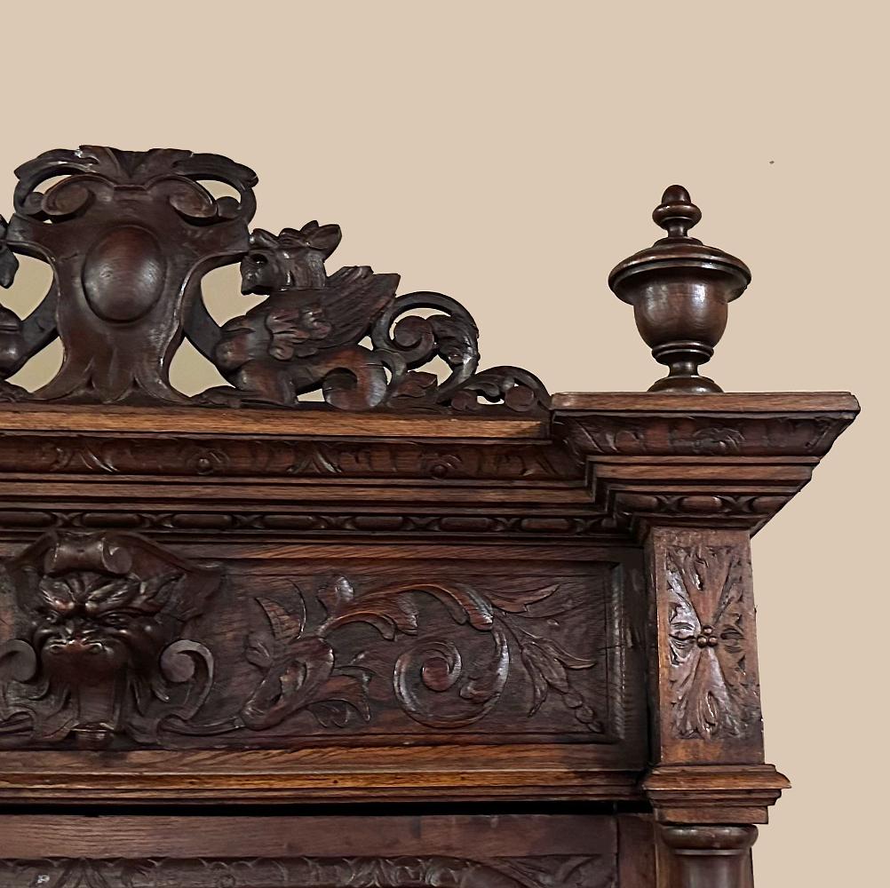 19th Century French Renaissance Barley Twist Armoire For Sale 5
