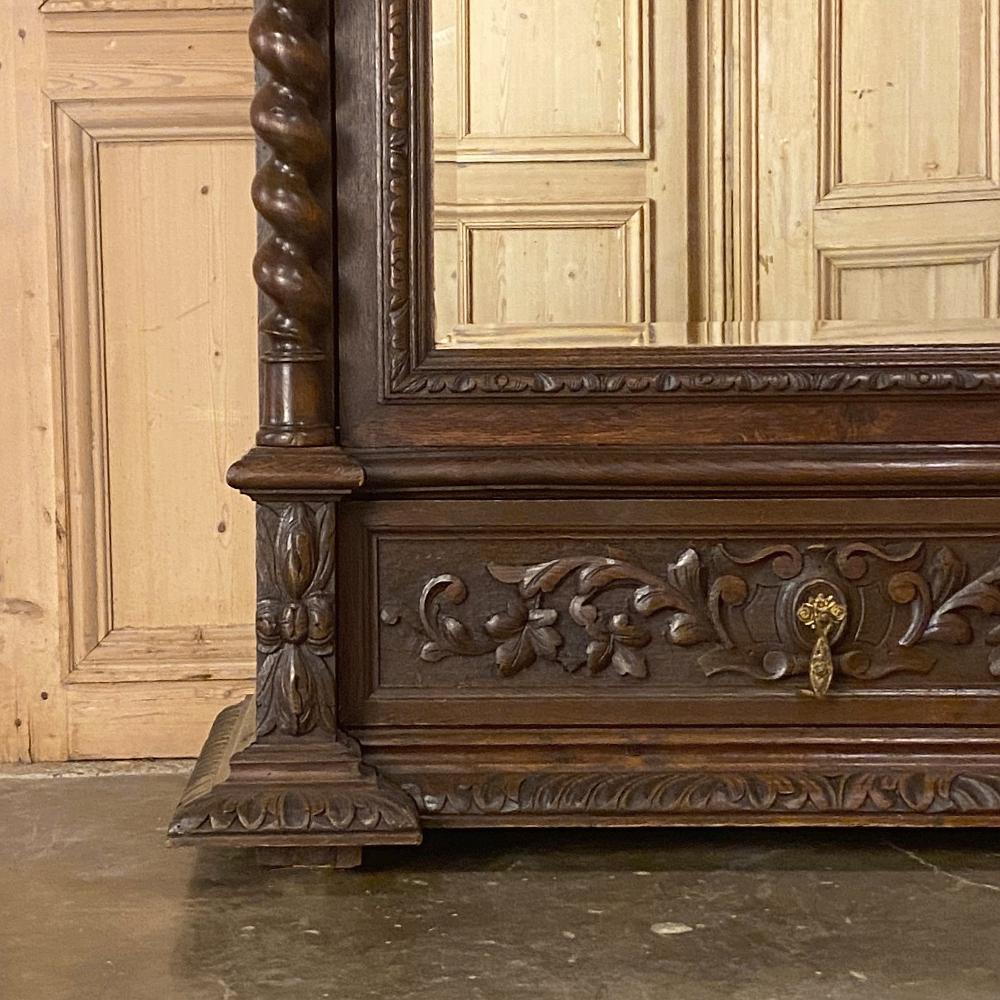 Armoire rinascimentale francese del XIX secolo con torsione d'orzo in vendita 6