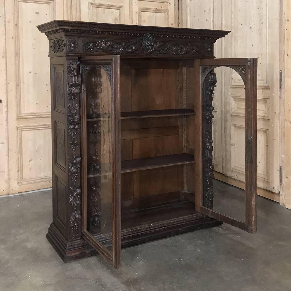 Late 19th Century 19th Century French Renaissance Barrister's Bookcase