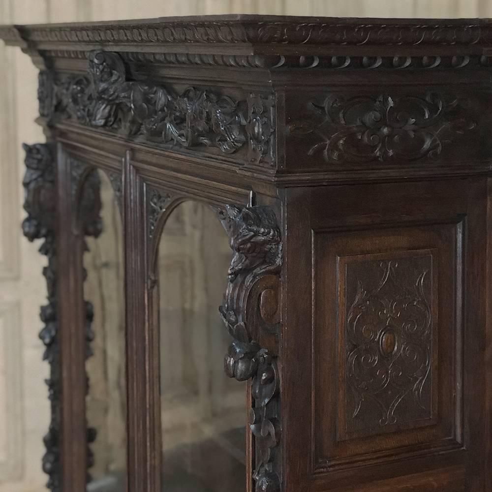 19th Century French Renaissance Barrister's Bookcase 3