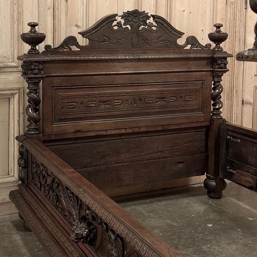 19th Century French Renaissance Bed For Sale 11