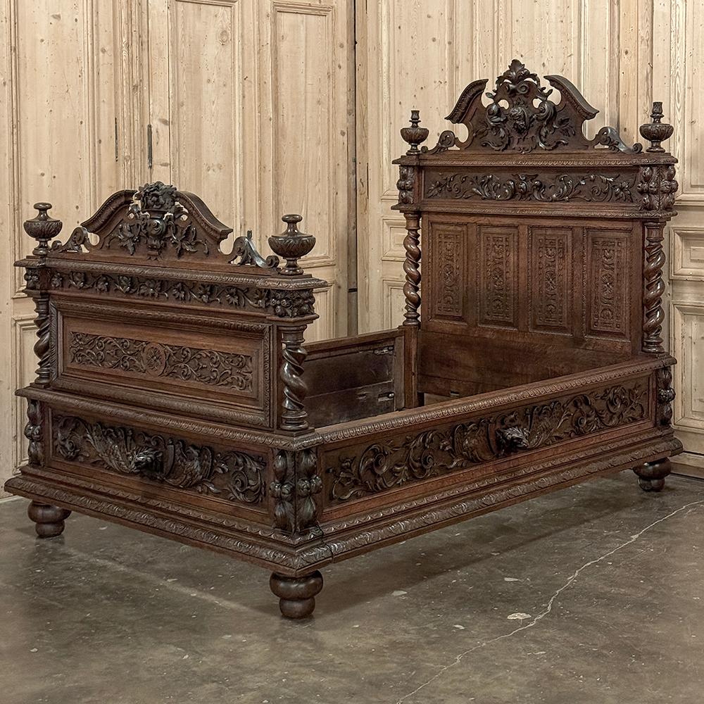 Renaissance Revival 19th Century French Renaissance Bed For Sale
