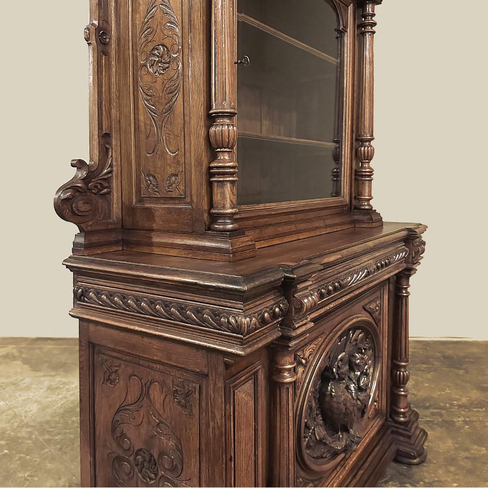 Bibliothèque Renaissance française du 19ème siècle ~ Bibliotheque en vente 7