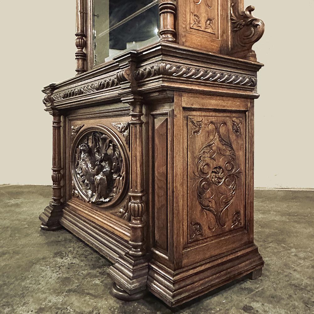 Bibliothèque Renaissance française du 19ème siècle ~ Bibliotheque en vente 10