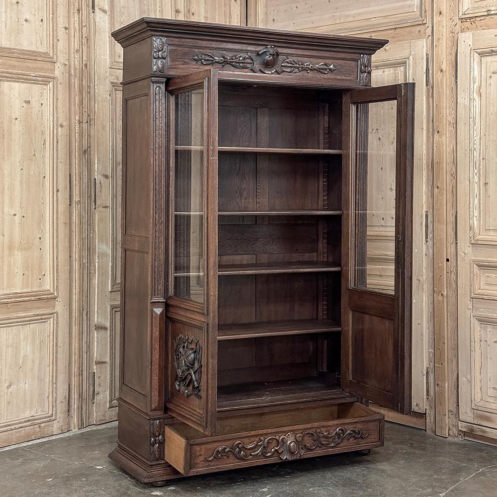 Bibliothèque Renaissance française du 19ème siècle ~ Bibliotheque en vente 10