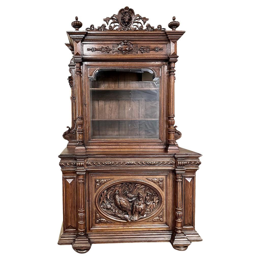 Bücherregal der französischen Renaissance des 19. Jahrhunderts ~ Bibliotheque