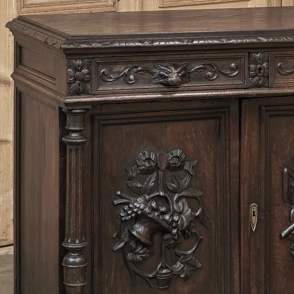 19th Century French Renaissance Buffet In Good Condition For Sale In Dallas, TX
